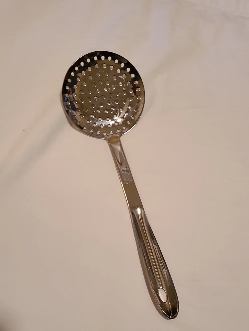 All-Clad Stainless Steel Skimmer 13-inch For Straining Stocks Soup Liquid